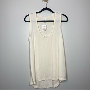 NWT VARLEY Palmer Tank Top Cream Sleeveless Small